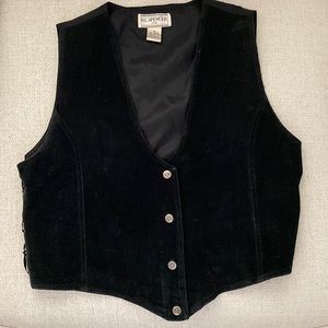 Vintage 100 % Leather biker vest